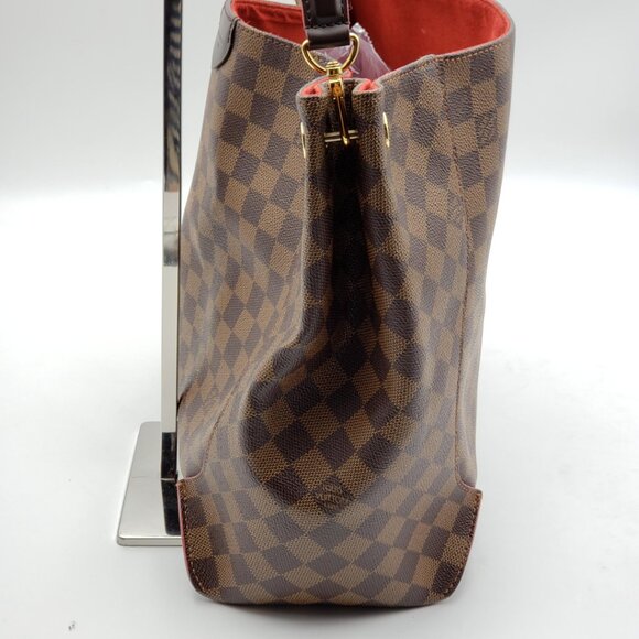 Authentic Louis Vuitton Caissa Brown Damier Ebene Canvas Shoulder Bag 700-102025 - Picture 4 of 16